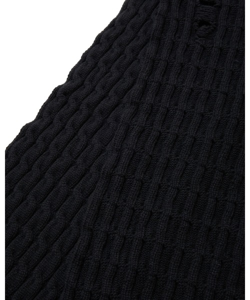 UNDERCOVER(アンダーカバー)の「UP2D4S01(マフラー・メンズ・ブラック/ヘザーチャコール・FREE)」の5枚目の写真