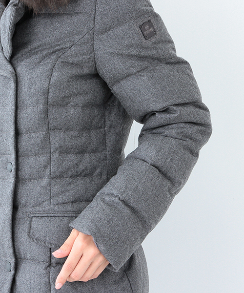 Demi-Luxe BEAMS（デミルクス ビームス）の「【予約】HETREGO / "SKYLARK"（ダウンジャケット/コート・レディース・グレー/ネイビー・40/38/42）」の4枚目の写真