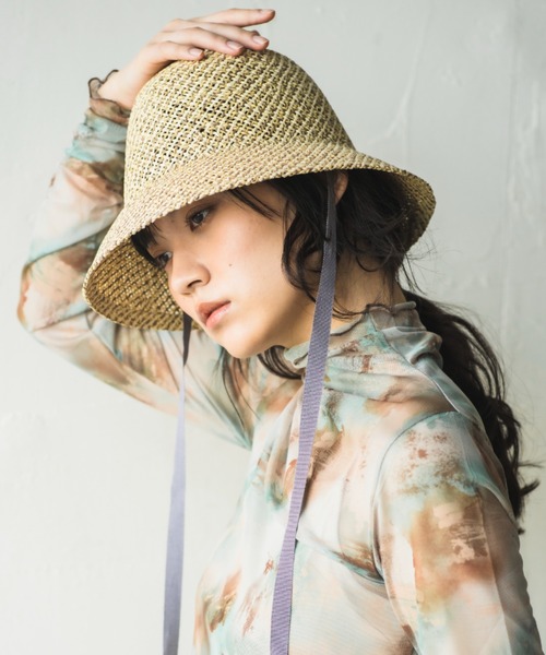 ORIENT MILLINERY(オリエント ミリナリー)の「GINGER【ジンジャー】たまご型ラティス編みハット(ハット・レディース・ベージュ系その他/ブラウン系その他・FREE)」の1枚目の写真