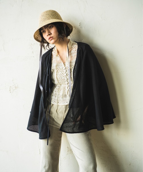 ORIENT MILLINERY(オリエント ミリナリー)の「GINGER【ジンジャー】たまご型ラティス編みハット(ハット・レディース・ベージュ系その他/ブラウン系その他・FREE)」の5枚目の写真