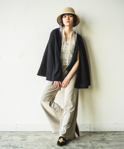 ORIENT MILLINERY(オリエント ミリナリー)の「GINGER【ジンジャー】たまご型ラティス編みハット(ハット・レディース・ベージュ系その他/ブラウン系その他・FREE)」の3枚目の写真