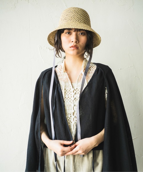 ORIENT MILLINERY(オリエント ミリナリー)の「GINGER【ジンジャー】たまご型ラティス編みハット(ハット・レディース・ベージュ系その他/ブラウン系その他・FREE)」の4枚目の写真