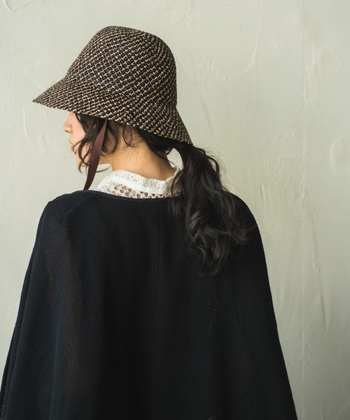 ORIENT MILLINERY(オリエント ミリナリー)の「GINGER【ジンジャー】たまご型ラティス編みハット(ハット・レディース・ベージュ系その他/ブラウン系その他・FREE)」の14枚目の写真