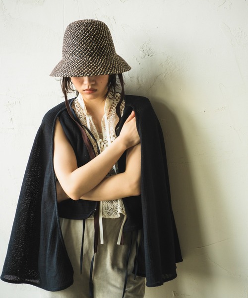 ORIENT MILLINERY(オリエント ミリナリー)の「GINGER【ジンジャー】たまご型ラティス編みハット(ハット・レディース・ベージュ系その他/ブラウン系その他・FREE)」の10枚目の写真