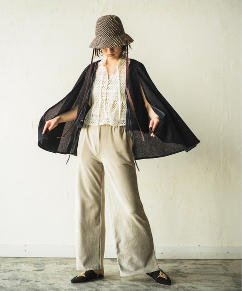 ORIENT MILLINERY(オリエント ミリナリー)の「GINGER【ジンジャー】たまご型ラティス編みハット(ハット・レディース・ベージュ系その他/ブラウン系その他・FREE)」の12枚目の写真