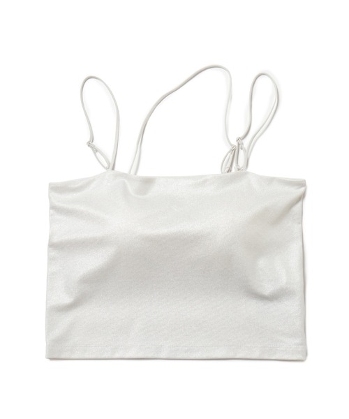 VIS(ビス)の「【洗える】箔プリントカップ付きキャミソール(キャミソール・レディース・シルバー/ブラック系その他/ゴールド系その他・FREE)」の8枚目の写真