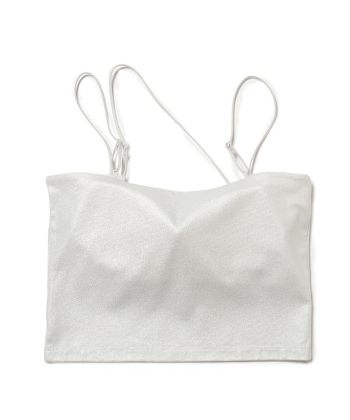 VIS(ビス)の「【洗える】箔プリントカップ付きキャミソール(キャミソール・レディース・シルバー/ブラック系その他/ゴールド系その他・FREE)」の9枚目の写真