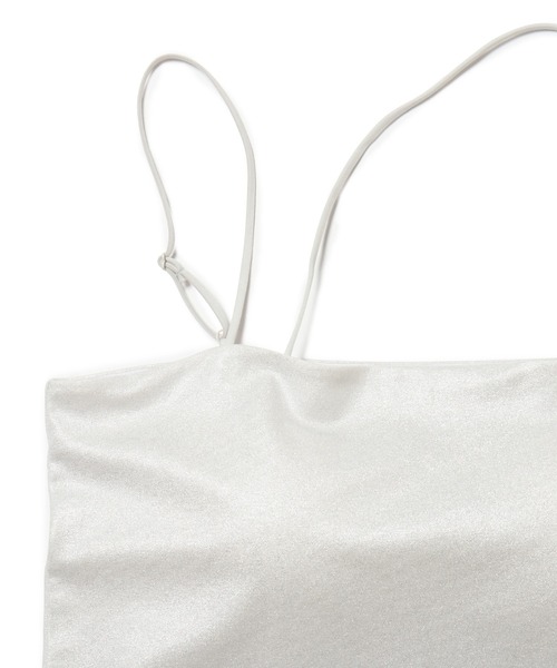 VIS(ビス)の「【洗える】箔プリントカップ付きキャミソール(キャミソール・レディース・シルバー/ブラック系その他/ゴールド系その他・FREE)」の10枚目の写真