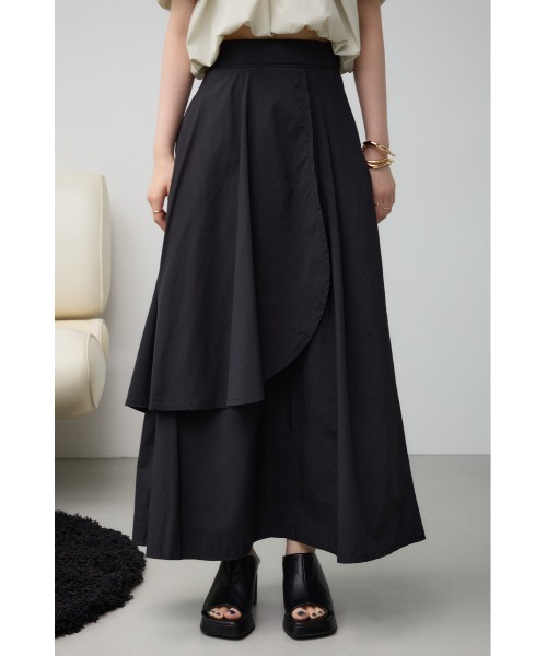 AZUL by moussy(アズールバイマウジー)の「ボリュームデザインスカート(スカート・レディース・ブラック/アイボリー/ブルー・SMALL/MEDIUM)」の8枚目の写真