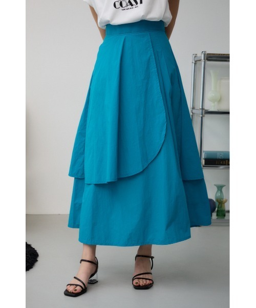 AZUL by moussy(アズールバイマウジー)の「ボリュームデザインスカート(スカート・レディース・ブラック/アイボリー/ブルー・SMALL/MEDIUM)」の15枚目の写真
