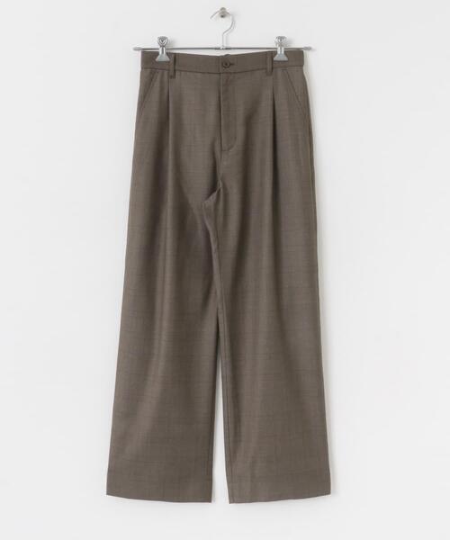 SENSE OF PLACE by URBAN RESEARCH(センスオブプレイスバイアーバンリサーチ)の「チェックワンタックワイドスラックス(その他パンツ・メンズ・ブラウン/ネイビー/グレー・LARGE/MEDIUM)」の11枚目の写真