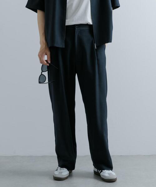 SENSE OF PLACE by URBAN RESEARCH(センスオブプレイスバイアーバンリサーチ)の「チェックワンタックワイドスラックス(その他パンツ・メンズ・ブラウン/ネイビー/グレー・LARGE/MEDIUM)」の15枚目の写真