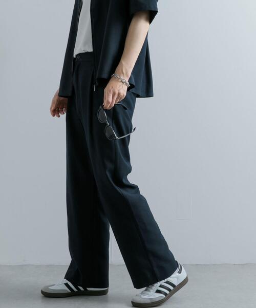 SENSE OF PLACE by URBAN RESEARCH(センスオブプレイスバイアーバンリサーチ)の「チェックワンタックワイドスラックス(その他パンツ・メンズ・ブラウン/ネイビー/グレー・LARGE/MEDIUM)」の16枚目の写真