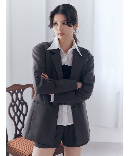 MURUA（ムルーア）の「【SET UP対応】タックショートパンツ（その他パンツ・レディース・ベージュ/ブラック/グレー・1/2）」の14枚目の写真