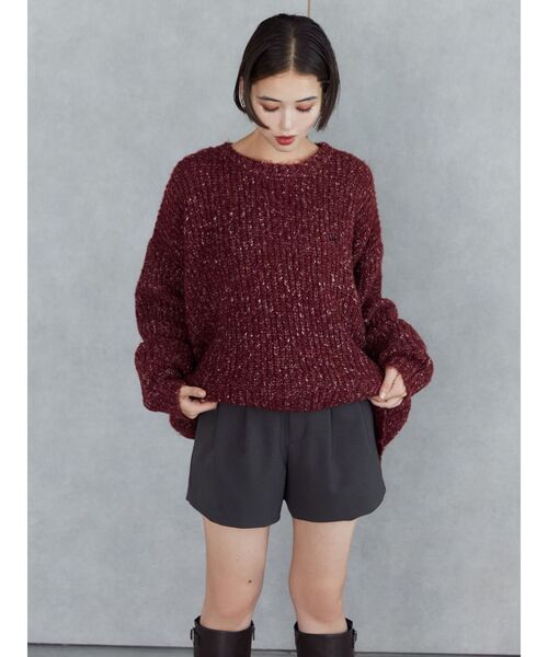 MURUA（ムルーア）の「【SET UP対応】タックショートパンツ（その他パンツ・レディース・ベージュ/ブラック/グレー・1/2）」の20枚目の写真