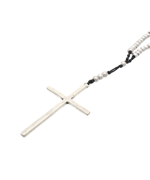 WEGO(ウィゴー)の「WEGO/コードクロスロザリオ(ネックレス・レディース・ブラック・FREE)」の3枚目の写真