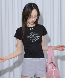 RIBBON CROP TEE/リボンクロップT