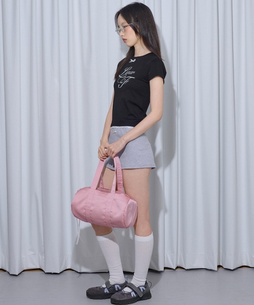 FCMM(エフシーエムエム)の「RIBBON CROP TEE/リボンクロップT(Tシャツ/カットソー・レディース・ブラック/グレー/ホワイト・MEDIUM/SMALL)」の17枚目の写真