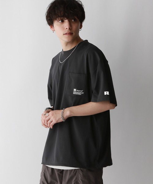 セール】【RUSSELL ATHLETIC】ドライパワーワンポイントTシャツ