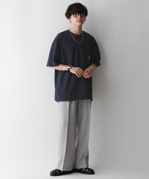 RAGEBLUE(レイジブルー)の「【RUSSELL ATHLETIC】ドライパワーワンポイントTシャツ<吸水速乾>(Tシャツ/カットソー・メンズ・ネイビー/ブラック・MEDIUM/LARGE)」の7枚目の写真