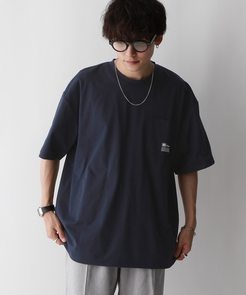 RAGEBLUE(レイジブルー)の「【RUSSELL ATHLETIC】ドライパワーワンポイントTシャツ<吸水速乾>(Tシャツ/カットソー・メンズ・ネイビー/ブラック・MEDIUM/LARGE)」の8枚目の写真