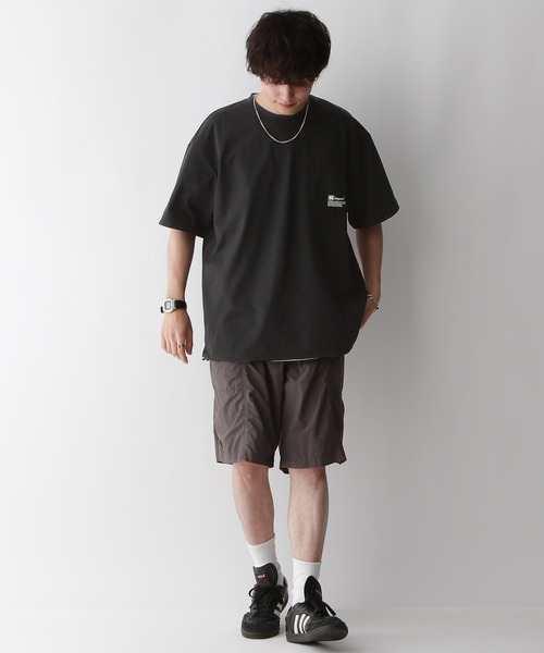 RAGEBLUE(レイジブルー)の「【RUSSELL ATHLETIC】ドライパワーワンポイントTシャツ<吸水速乾>(Tシャツ/カットソー・メンズ・ネイビー/ブラック・MEDIUM/LARGE)」の3枚目の写真