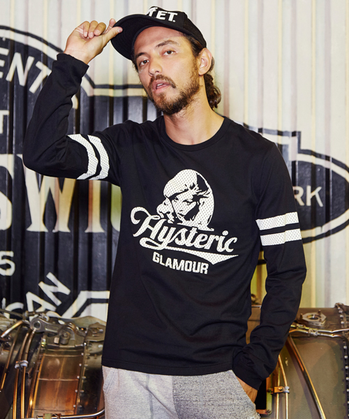 HYSTERIC GLAMOUR(ヒステリックグラマー)の「MESH PT WOMAN pt T-SH(Tシャツ/カットソー・メンズ・レッド/ブルー/ブラック・LARGE/SMALL/MEDIUM)」の2枚目の写真