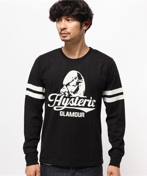 HYSTERIC GLAMOUR(ヒステリックグラマー)の「MESH PT WOMAN pt T-SH(Tシャツ/カットソー・メンズ・レッド/ブルー/ブラック・LARGE/SMALL/MEDIUM)」の8枚目の写真