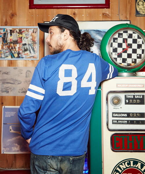 HYSTERIC GLAMOUR(ヒステリックグラマー)の「MESH PT WOMAN pt T-SH(Tシャツ/カットソー・メンズ・レッド/ブルー/ブラック・LARGE/SMALL/MEDIUM)」の6枚目の写真