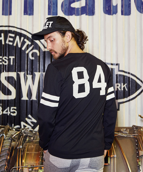 HYSTERIC GLAMOUR(ヒステリックグラマー)の「MESH PT WOMAN pt T-SH(Tシャツ/カットソー・メンズ・レッド/ブルー/ブラック・LARGE/SMALL/MEDIUM)」の7枚目の写真