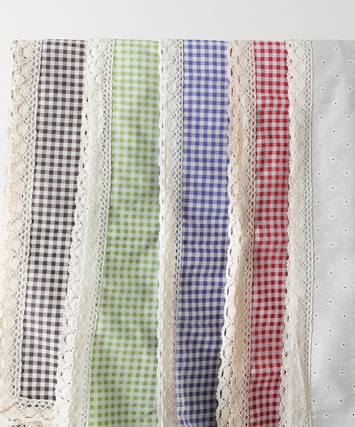 セール】ギンガムチェック 小花柄 マルチカバー テーブルクロス