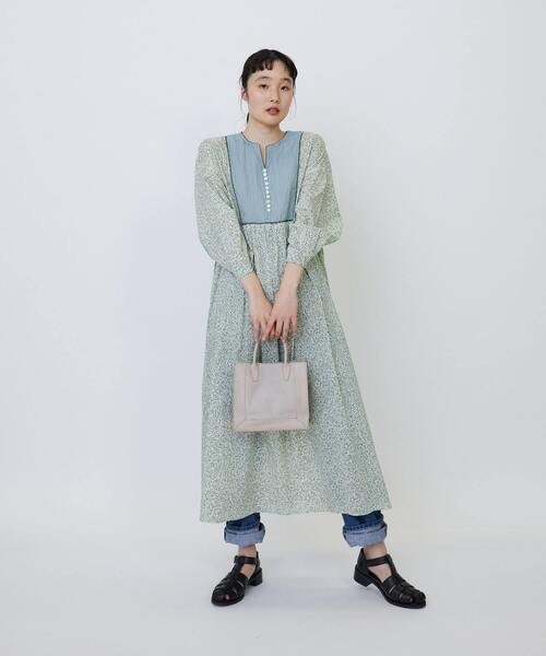 LOISIR（ロワズィール）の「リバティプリントパッチワークワンピース