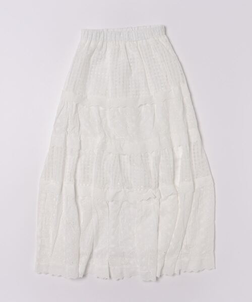 GEMEDA(ジェメダ)の「ボトムス レース フリル Aラインスカート(スカート・レディース・ホワイト/ブラック/ベージュ・M)」の15枚目の写真