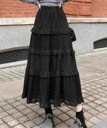 GEMEDA（ジェメダ）の「ボトムス レース フリル Aラインスカート（スカート）」