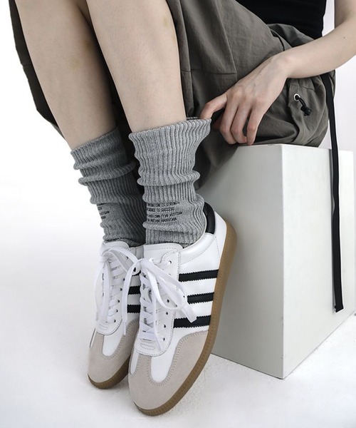 SHEPP（シープ）の「ロゴプリント カラーソックス（ソックス/靴下・レディース・イエロー/グレー/ブラック/グリーン/ホワイト・F）」の3枚目の写真