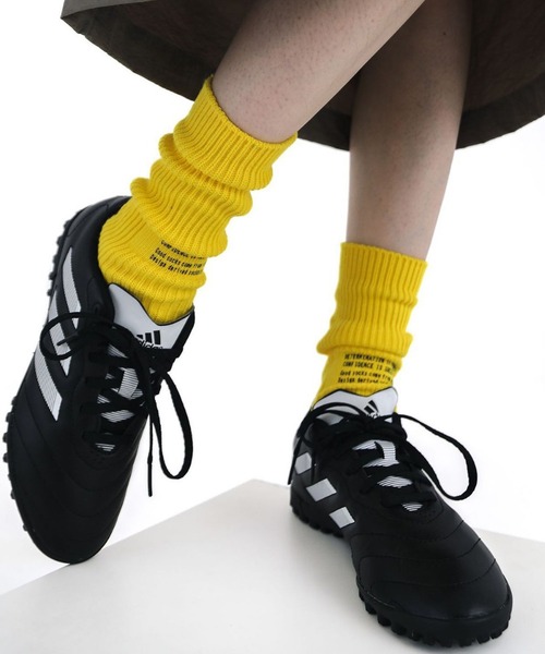 SHEPP（シープ）の「ロゴプリント カラーソックス（ソックス/靴下・レディース・イエロー/グレー/ブラック/グリーン/ホワイト・F）」の5枚目の写真