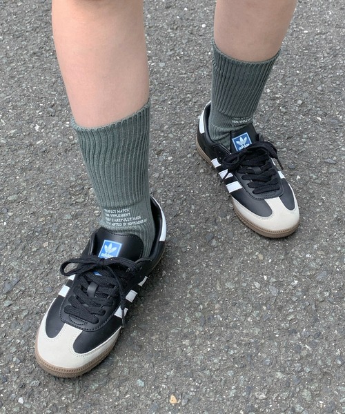 SHEPP（シープ）の「ロゴプリント カラーソックス（ソックス/靴下・レディース・イエロー/グレー/ブラック/グリーン/ホワイト・F）」の13枚目の写真