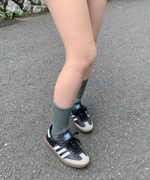 SHEPP（シープ）の「ロゴプリント カラーソックス（ソックス/靴下・レディース・イエロー/グレー/ブラック/グリーン/ホワイト・F）」の14枚目の写真