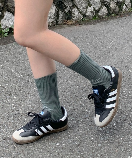 SHEPP（シープ）の「ロゴプリント カラーソックス（ソックス/靴下・レディース・イエロー/グレー/ブラック/グリーン/ホワイト・F）」の16枚目の写真