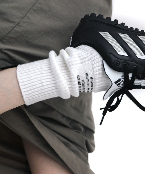 SHEPP（シープ）の「ロゴプリント カラーソックス（ソックス/靴下・レディース・イエロー/グレー/ブラック/グリーン/ホワイト・F）」の9枚目の写真