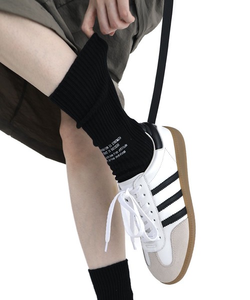 SHEPP（シープ）の「ロゴプリント カラーソックス（ソックス/靴下・レディース・イエロー/グレー/ブラック/グリーン/ホワイト・F）」の10枚目の写真