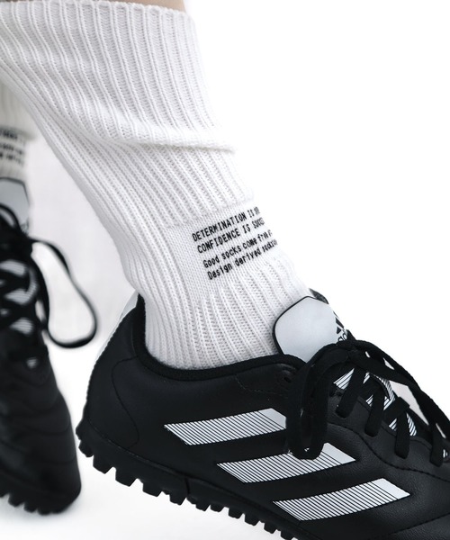 SHEPP（シープ）の「ロゴプリント カラーソックス（ソックス/靴下・レディース・イエロー/グレー/ブラック/グリーン/ホワイト・F）」の6枚目の写真