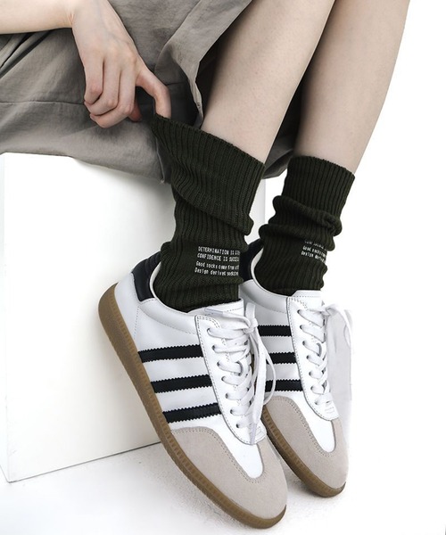 SHEPP（シープ）の「ロゴプリント カラーソックス（ソックス/靴下・レディース・イエロー/グレー/ブラック/グリーン/ホワイト・F）」の19枚目の写真