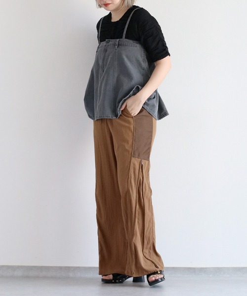 cepo(セポ)の「シャーリングプルオーバー(Tシャツ/カットソー・レディース・オフホワイト/ブラック・M)」の10枚目の写真