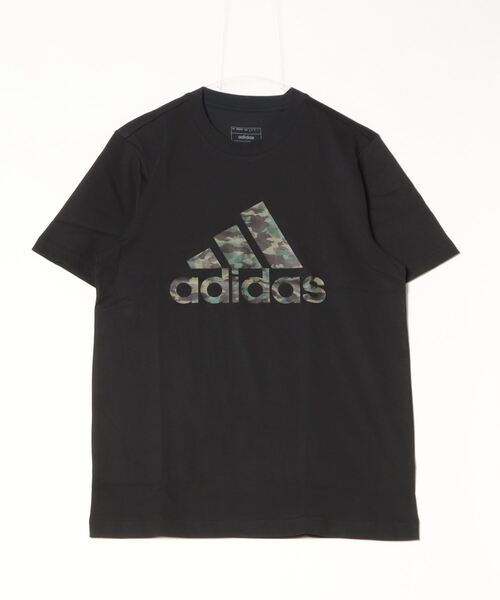 adidas(アディダス)の「アディダス adidas カモ 半袖Tシャツ(Tシャツ/カットソー・メンズ・ブラック/ホワイト・3L/LL/L/M/S)」の2枚目の写真