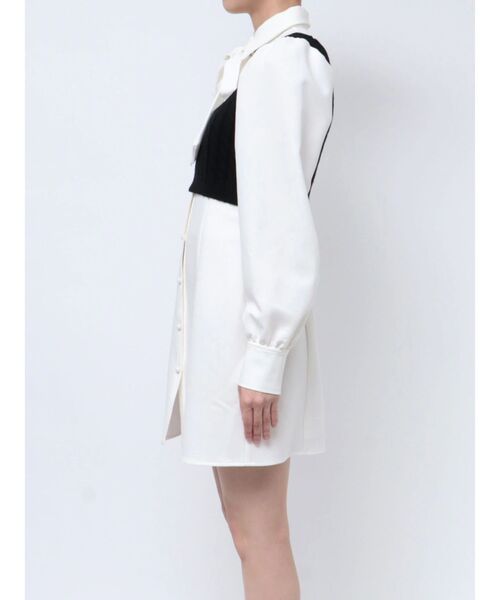 EATME(イートミー)の「ニットベスト付きワンピース(ワンピース・レディース・ブラック/オフホワイト・SMALL/MEDIUM)」の10枚目の写真