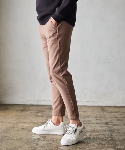 RATTLE TRAP（ラトルトラップ）の「WONDER　SHAPE両面起毛テーパードパンツ（その他パンツ・メンズ・ベージュ/ブラック・S/M/L/LL）」の7枚目の写真