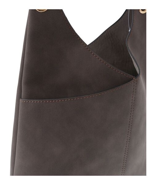 YECCA VECCA（イェッカヴェッカ）の「2wayワンハンドルショルダーバッグ（ショルダーバッグ・レディース・ブラック/グレイッシュベージュ/ブラウン・FREE）」の11枚目の写真