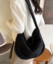 florist（フローリスト）の「【2WAY・軽量】韓国ファッションコーデュロイシンプルショルダーバッグ（ショルダーバッグ）」