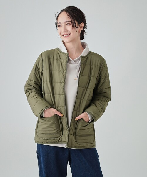 SHOO・LA・RUE(シューラルー)の「◆【洗える/S-LL/撥水/3way】着こなし自在でロングシーズン使える スタンドカラーブルゾン(その他アウター・レディース・ベージュ/カーキ/ブラック・03/02/01/04)」の15枚目の写真